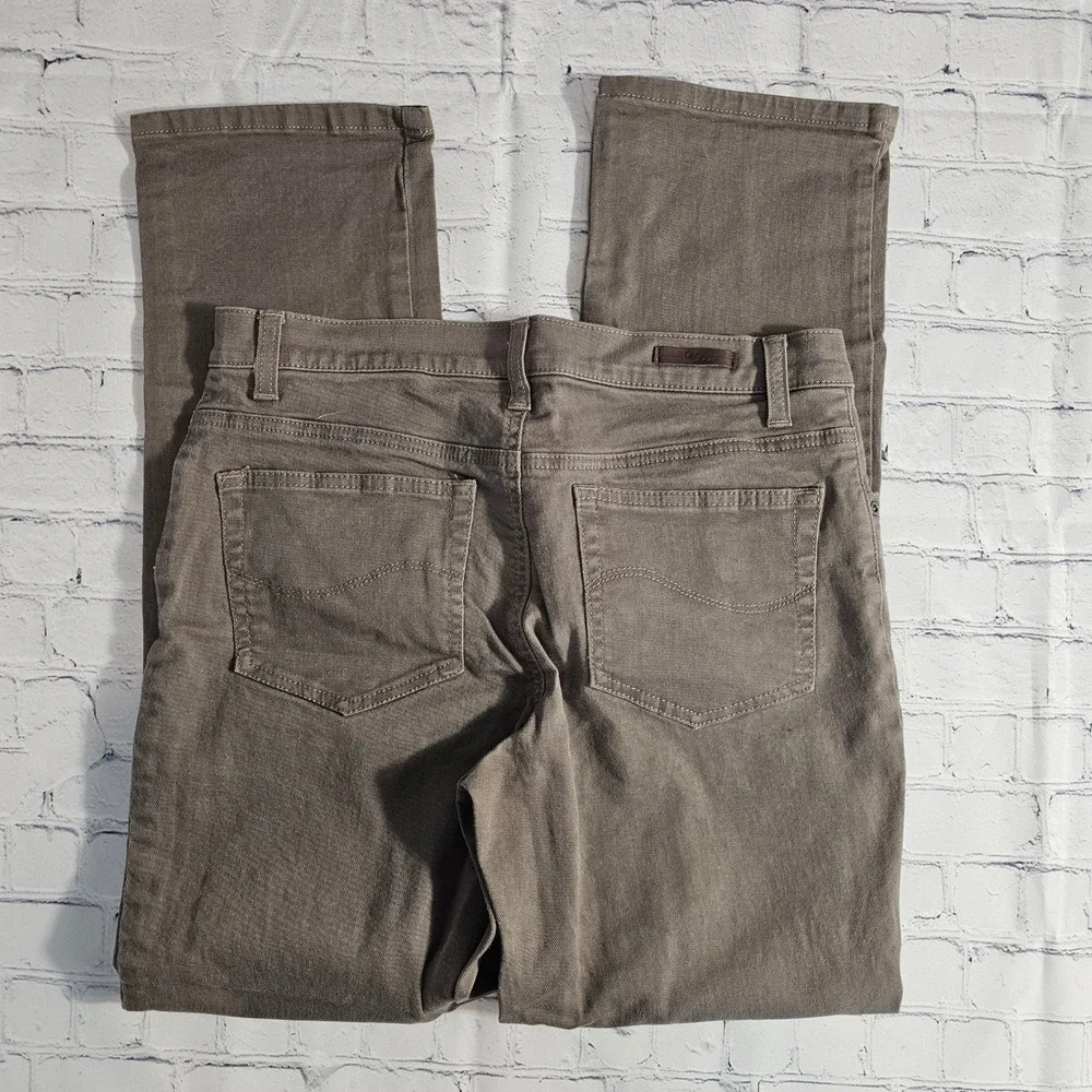 Lee Relaxed Fit Pants Womens Size‎ 8M Taupe Brown Straight Leg 3051818